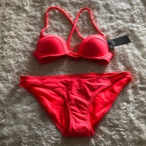 Abercrombie & Fitch hot pink 2 piece bikini